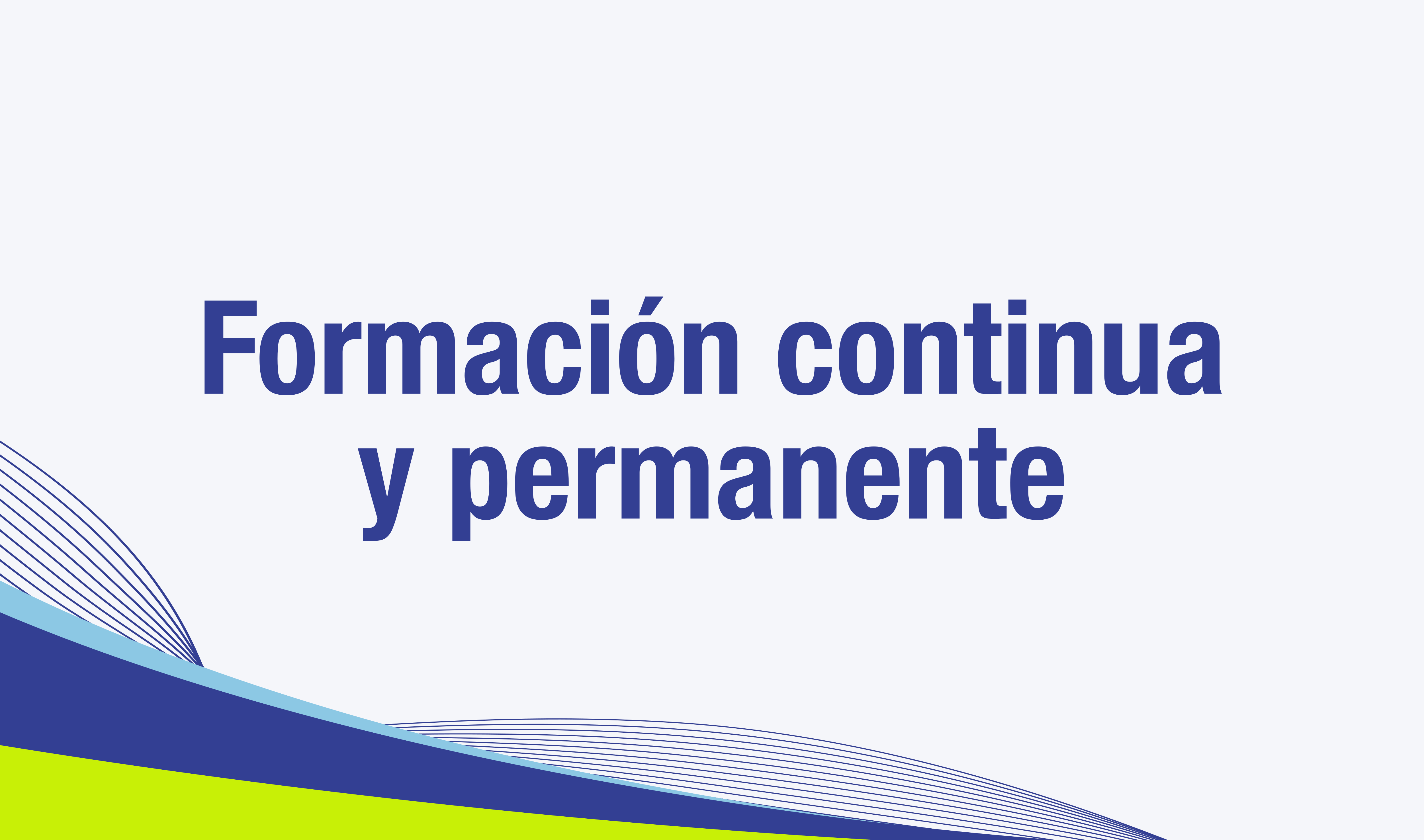 Formación continua y permanente
